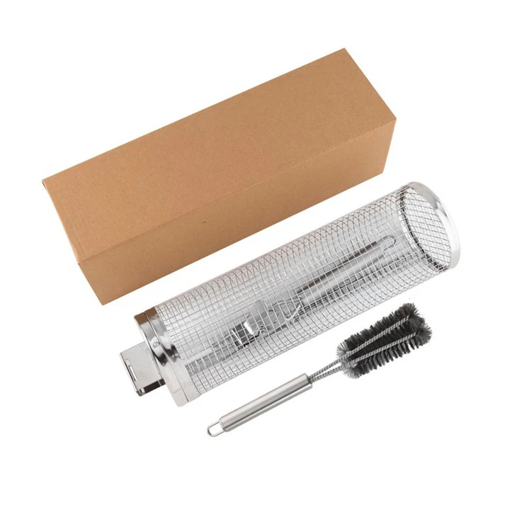 Hot Sell Rolling Grill Basket för utomhusgrillning